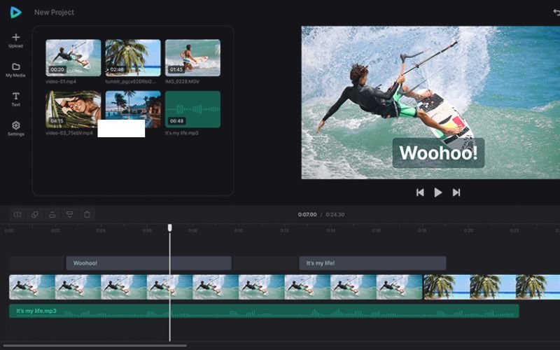 Clideo video editing software