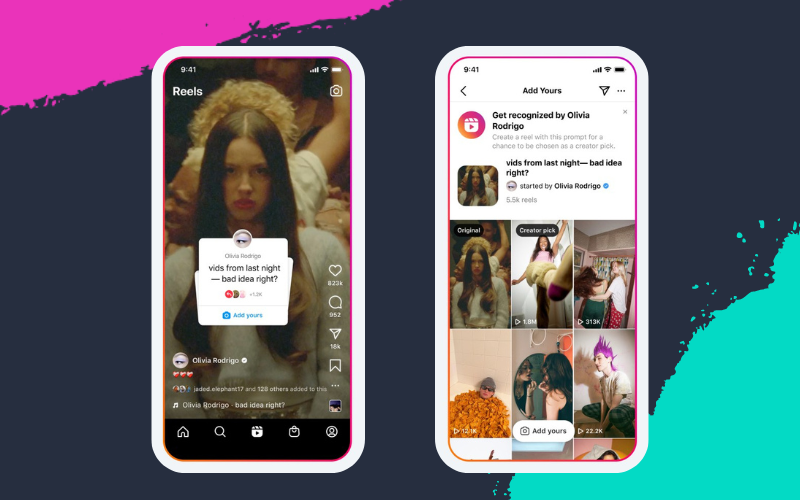 Instagram add yours stickers Olivia Rodrigo