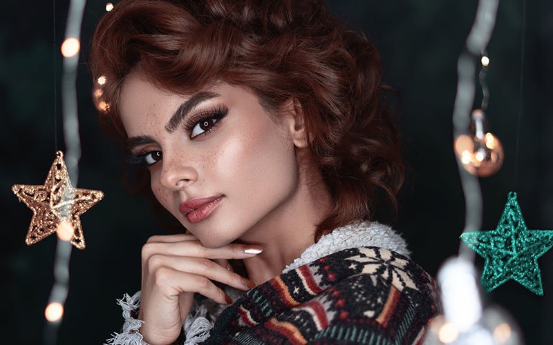 Christmas holiday make up looks for creators 